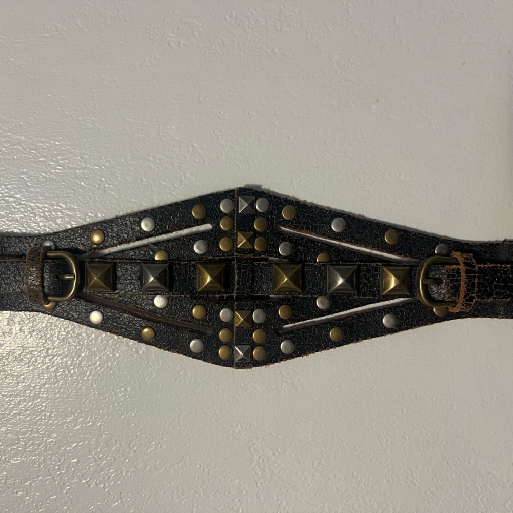 🎈Studded Leather Belt - Picture 4 of 12